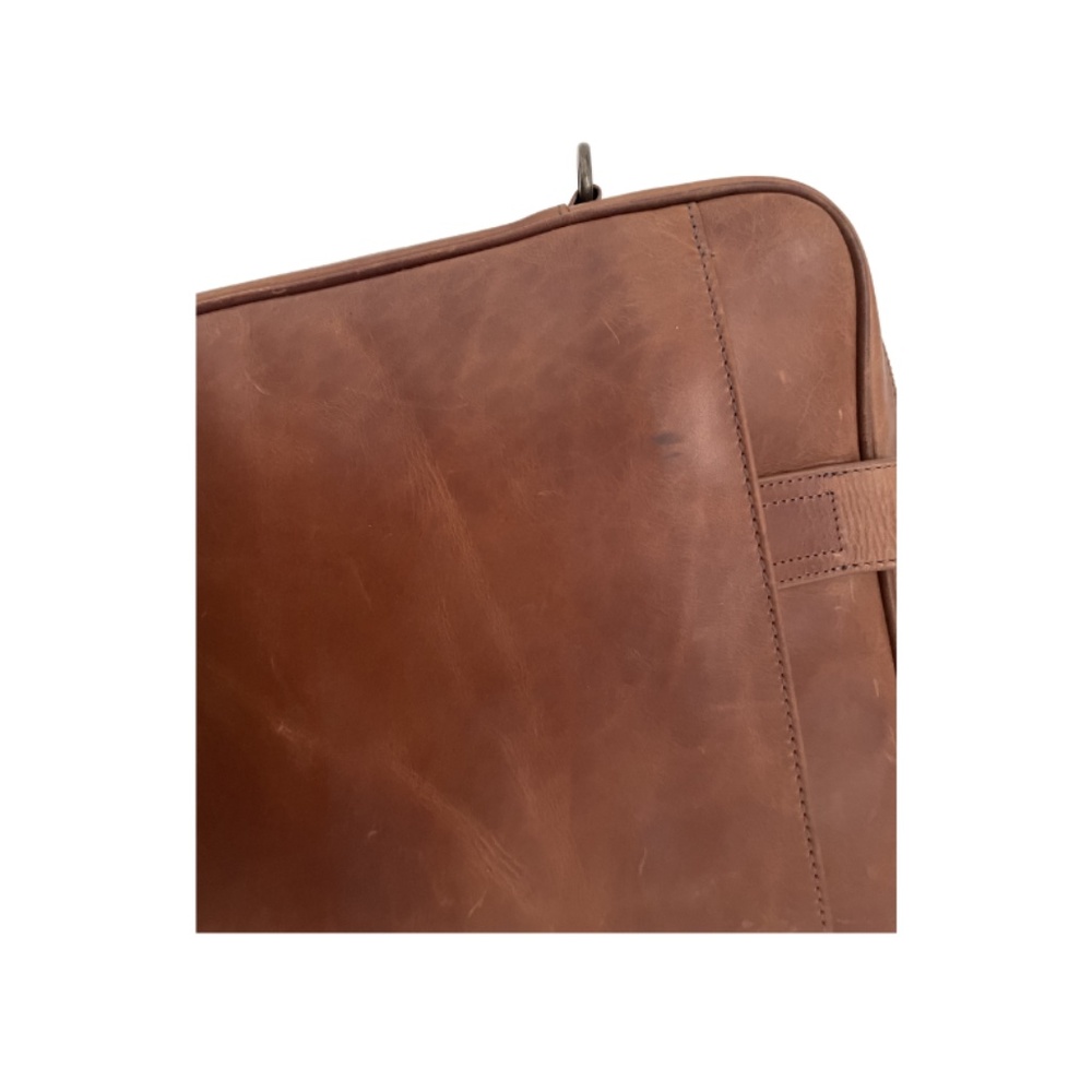 Johnston & Murphy Rhodes Briefcase. Tan Full Grain Leather - Picture 8 of 14